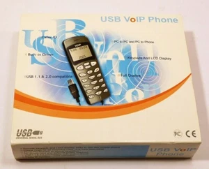 3 PEZZI TELEFONO SKYPE VOIP USB 2.0 LCD VUP-200 DA PC A PC E DA PC A TELEFONO - Foto 1 di 3