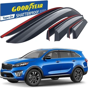 Sun Rain Visors Wind Rain Guards for 2016-2020 Kia Sorento SHATTERPROOF - Foto 1 di 9