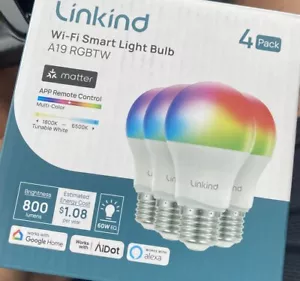 Linkind Smart WiFi LED Light Bulb - Multicolor - Picture 1 of 3