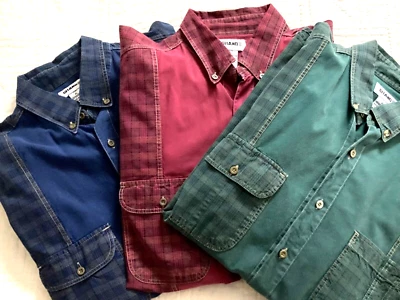 Camisa de Vestir 3 Piezas Años 90 Gitano Hombres XL Color Bloqueado Bolsillo Y2K Azul Rojo Verde De Colección Foto 1 de 4