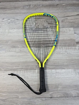 Head MX Hurricane Yellow Blue Metallix Racquetball Racket 3 5/8 - Image 1 of 4