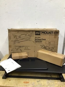 Mount it! Standing Desk Converter /w Dual Monitor Mount Sit/Stand MI-7934 - Picture 1 of 3