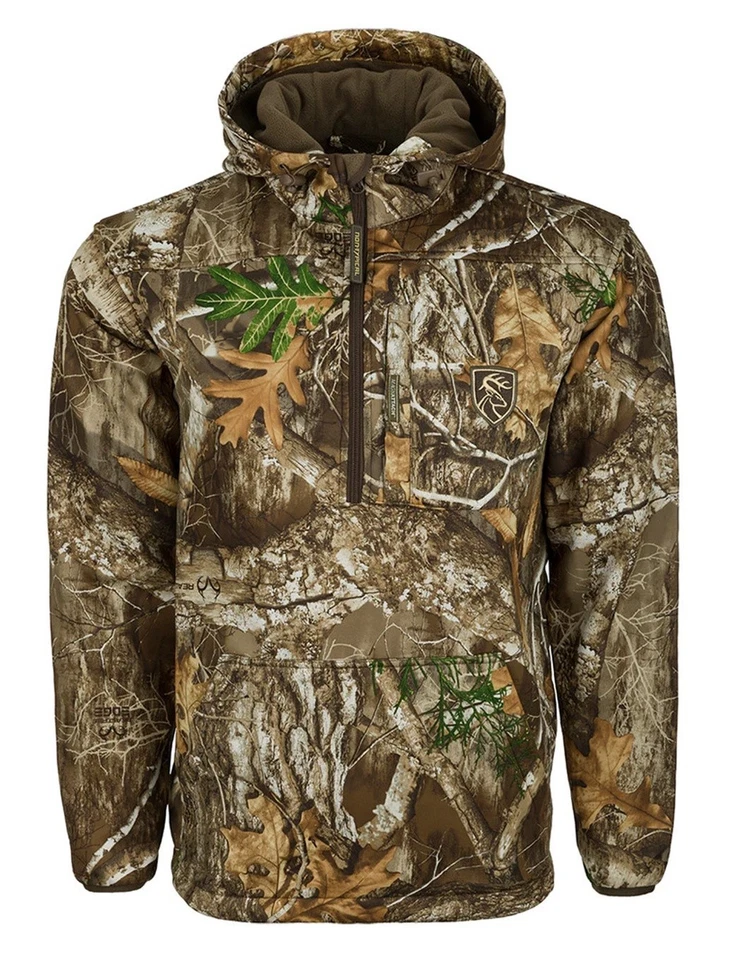 Drake Non-Typical DNT3030 Men's ENDURANCE Realtree Edge 1/4 Zip Hoodie Jacket - Image 1 of 2