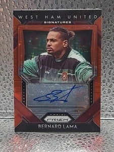 2020-21 Panini Prizm EPL Soccer, Bernard Lama, Red Star Autograph Card - Bild 1 von 2