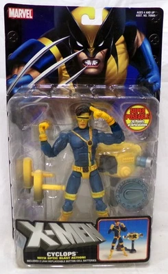 2004 ToyBiz Marvel X-Men Cyclops With Optic Blast Action 7" Figure Poseable - Image 1 of 4