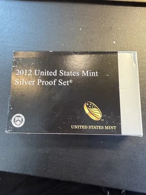 2012-S U.S. Mint Silver Proof Set With Box & COA 14 Coins Item#378 - Image 1 of 4