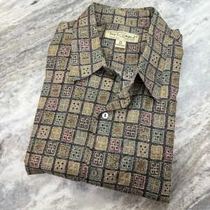 Camicia Tori Richard uomo XL geometrica con bottoni manica corta usata in ottime condizioni - Foto 1 di 7