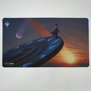 Alfombra de Juego Oficial Time Walk Ultra Pro Firmada Chris Rahn MTG TCG CCG Deskmat Nueva - Imagen 1 de 9