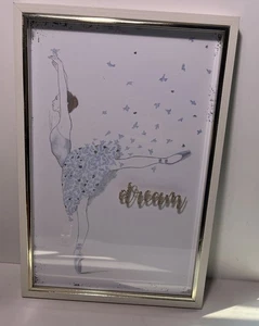 2018 Elico LTD Ballerina Artwork “DREAM” Wooden Framed Decor - Picture 1 of 6