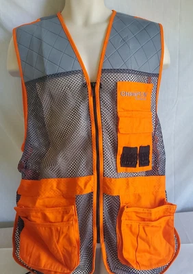Champion Shooting Gear Vest Size XL/XXL Gray Orange Ammo Patch Federal Savage - Image 1 of 4