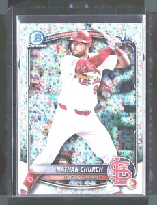 2025 Bowman Chrome #CPA-NCH Nathan Church Prospects Autogramme Speckle - Bild 1 von 2