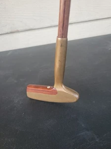 Vintage Wood Wand Putter Messing & Holz Putter  - Bild 1 von 7
