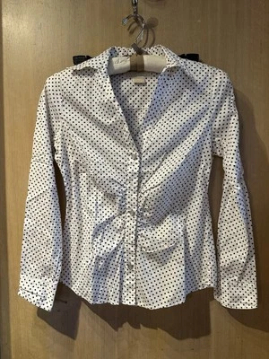 Mujer Michael Kors Manga Larga Lunares Abotonados Blanco Talla 4P Foto 1 de 4