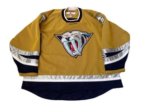 Vintage NHL Nashville Predators Mustard Gold Yellow Koho Hockey Jersey Size XXL - Picture 1 of 15