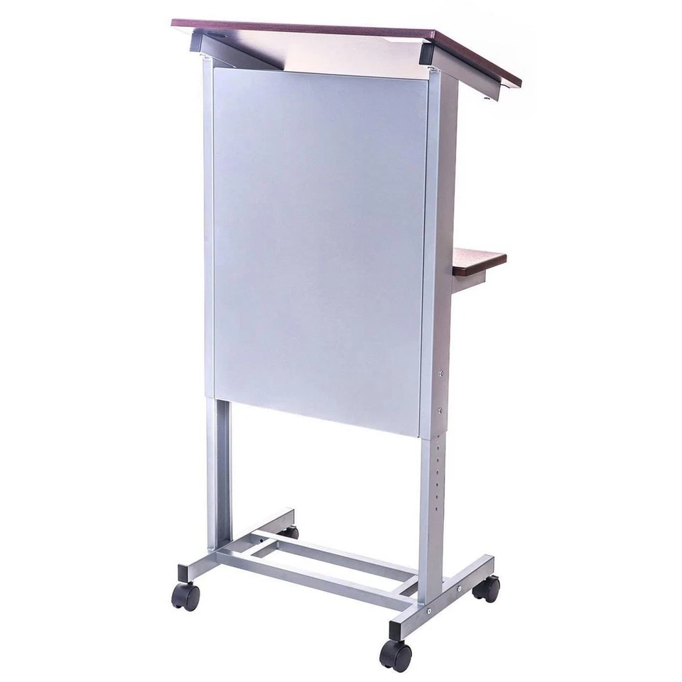 Luxor Adjustable Height Lectern Podium Mobile Presentation Station