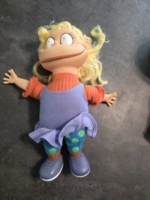 Muñeca de peluche Rugrats Angélica figura de colección 1996 cara de vinilo 12" de alto Nickelodeon Foto 1 de 3