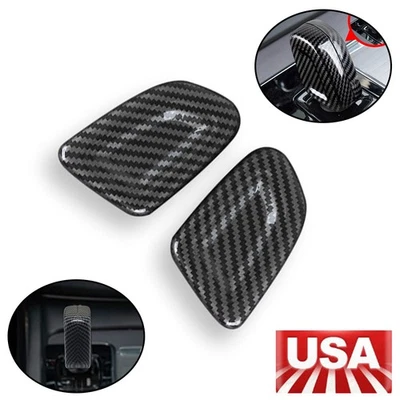 Car Gear Shift Knob Head Cover For Volvo XC60 2020 XC90 2021 Trim Sticker Foto 1 de 4