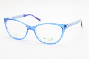 NEW AWEAR CHARMANT CC3705 BL BLUE AUTHENTIC EYEGLASSES 52-16 - Picture 1 of 4