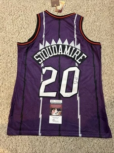 TORONTO RAPTORS- DAMON STOUDAMIRE SIGNED AUTOGRAPH JERSEY JSA COA NBA STAR - Picture 1 of 5