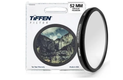 Tiffen 52CP Slim 52mm Circular Polarizer Filter for Camera Lens, Glare Control - Image 1 of 2