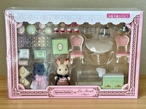 Sylvanian Families Calico Critters Les Secrets Laduree Tea Time Set w/Bonus JP - Picture 1 of 14