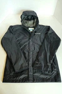 Columbia Omni Tech Rain Wind Jacket Boys Black Size LG 14/16 - Picture 1 of 13