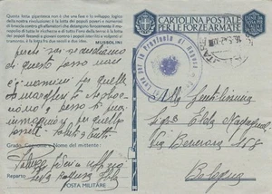 A4250) FRANCHIGIA CON BOLLO "CONSIGLIO DI LEVA PER LA PROVINCIA DI RAGUSA". - Picture 1 of 1
