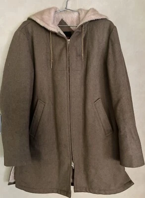 Винтажный McGregor шерсти искусственного меха с подкладкой шерсти винтажная куртка Союза сделано с капюшоном редкая - Изображение 1 из 4