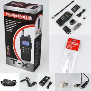 Thunderpole T-X MEGA BUNDLE mic, Car Kit, Leather Case, BNC Adaptor Extra Aerial - Picture 1 of 22