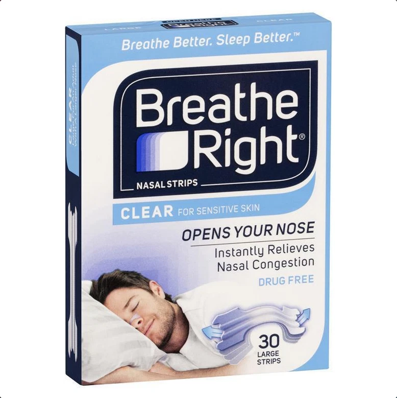 Breathe Right Nasal Strips Clear 30 Strips LARGE - image 1 of 1