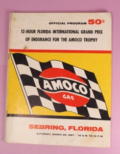 1957 Sebring 12 Hour Florida International Grand Prix Official Program - Picture 1 of 10