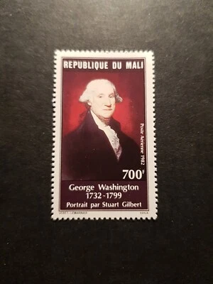 Sello Mali Georges Washington Aérienne Pa N°438 nuevo sin goma 1982 Foto 1 de 2