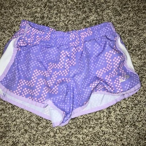 Girls 6/6X Purple And Pink Wind Shorts With Built-In Liner - Picture 1 of 5