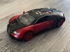 Bugatti Veyron Red Pullback Car. Has Lights & Sound  Double Horses. 1:32 Diecast