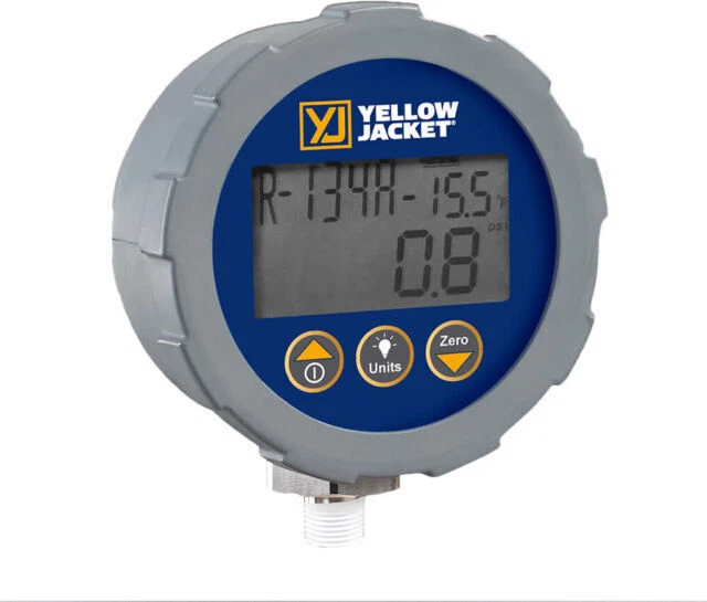 YELLOW JACKET 49017 Digital Refrigeration Gauge - Blue