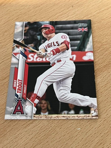 2020 Topps UK EDITION Mike Trout # 1 Los Angeles Angels SP Baseball Card