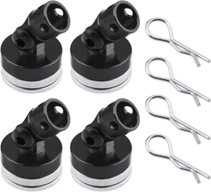 HobbyPark Crawler Cars Parts Black Aluminum Body Post Mounts 4PCS for 110 SCX10 - Picture 1 of 4