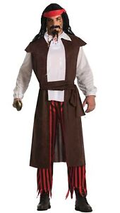 Buccaneer Baron Pirate Adult Mens Costume Standard Size NEW