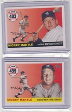 2007 Topps Mickey Mantle Home Run History Pick 402-499 Yankees Baseball Cards