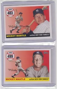 2007 Topps Mickey Mantle Home Run History Pick 402-499 Yankees Baseball Cards - Picture 1 of 1