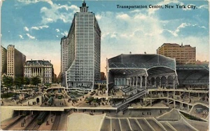 US Old postcard vintage Transportation Center, New York (642) - Picture 1 of 2