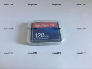Sandisk 128MB Compact Flash Card 128MB CF Memory card SDCFJ/SDCFB - Picture 1 of 2