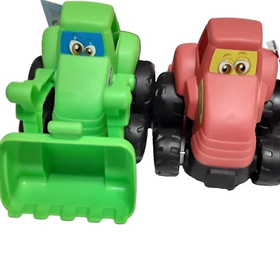 2 MINI GO FARM TRACTOR  & Hay Baler 4x5 inches on both. - Image 1 of 3