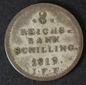 SCHLESWIG HOLSTEIN 8 Reichsbank Schilling 1819 IFF - Friedrich VI. - 365 - Picture 1 of 2