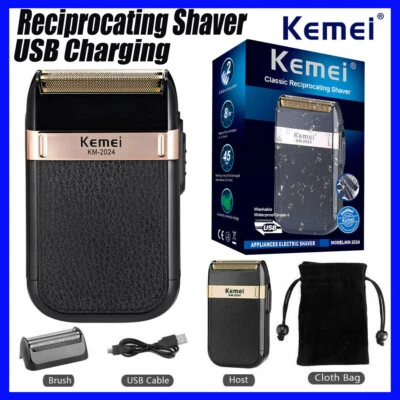 Kemei Cortapelos Eléctrico Recortador para Hombres Barba Inalámbrico Kit de Máquina Recortadora Foto 1 de 4