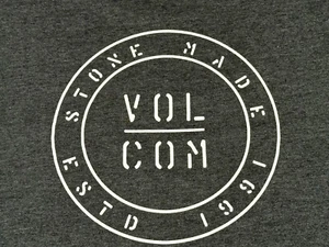 VOLCOM - Men's T-shirt SIZE XL - EXTRA LARGE Skate Wear Color: GRAY Long Sleeve - Picture 1 of 15