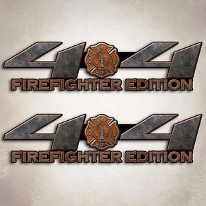 4x4 Truck Firefighter Sticker Orange Fire Off Road Decal Set - Bild 1 von 2