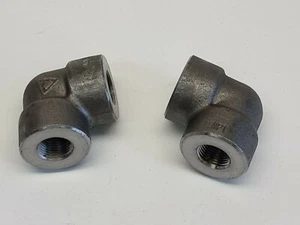 2x AAP 3/8" 10mm 90 Degree High Pressure Threaded Elbow F-F NPT PE10 03249208 - Picture 1 of 3