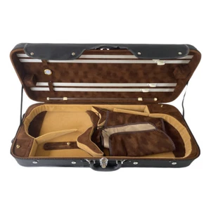 Double Violin Case Viola Case wood Struct Strong Adjustable Size Durable - Picture 1 of 7