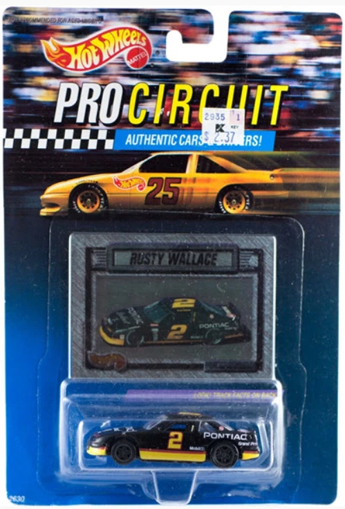 Pontiac Excitement 1992 Rusty Wallace #2 1/64 NASCAR fundido a presión Hot Wheels Foto 1 de 3